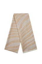 Tijger sjaal ecru-beige