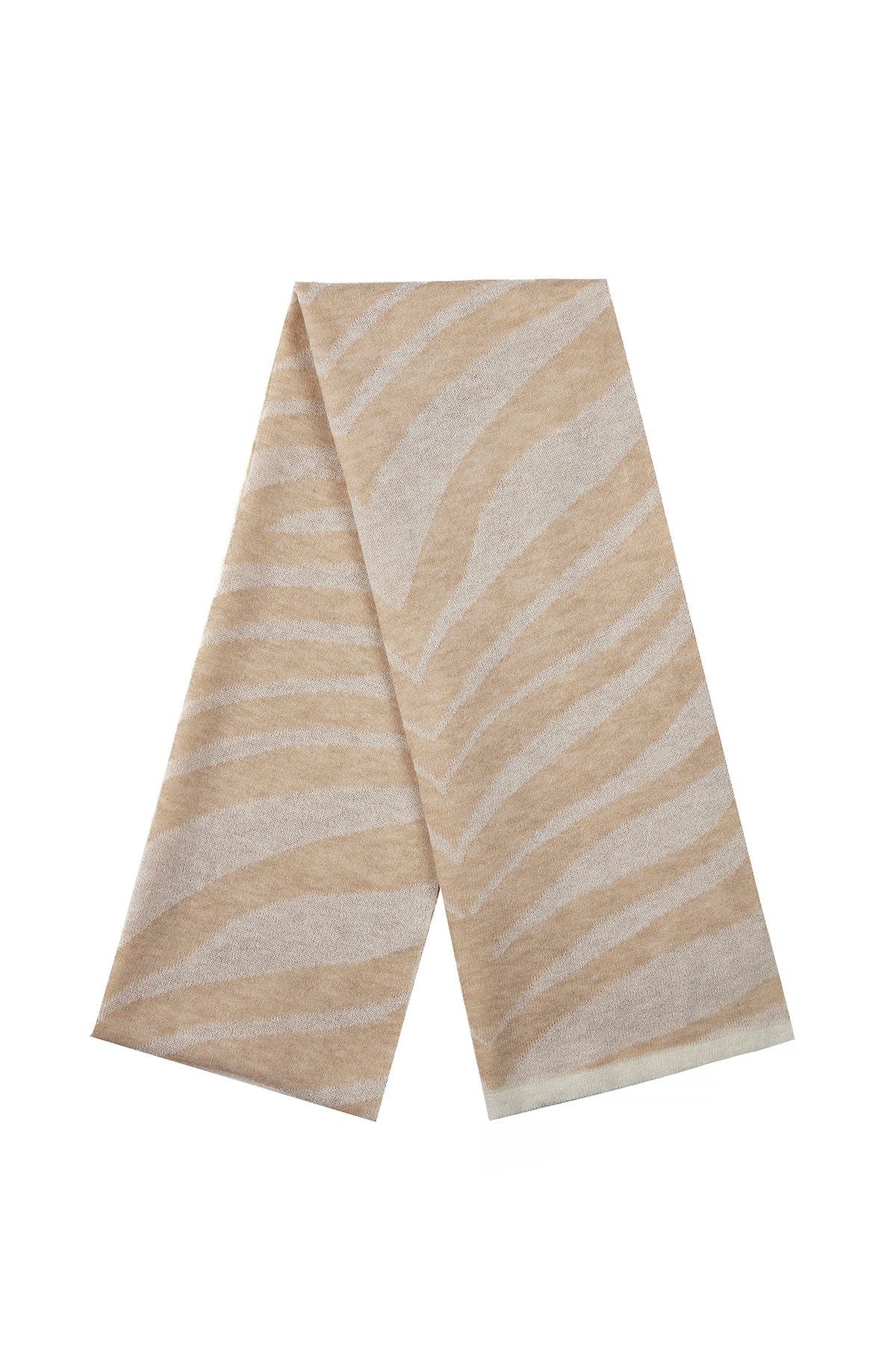 Tijger sjaal ecru-beige