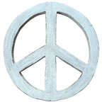 Houten Peace sign