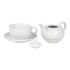 Tea for One 350 ml Wit Keramiek Theepot set