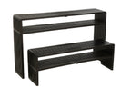 J-Line console Met Schap - hout - zwart - set van 2