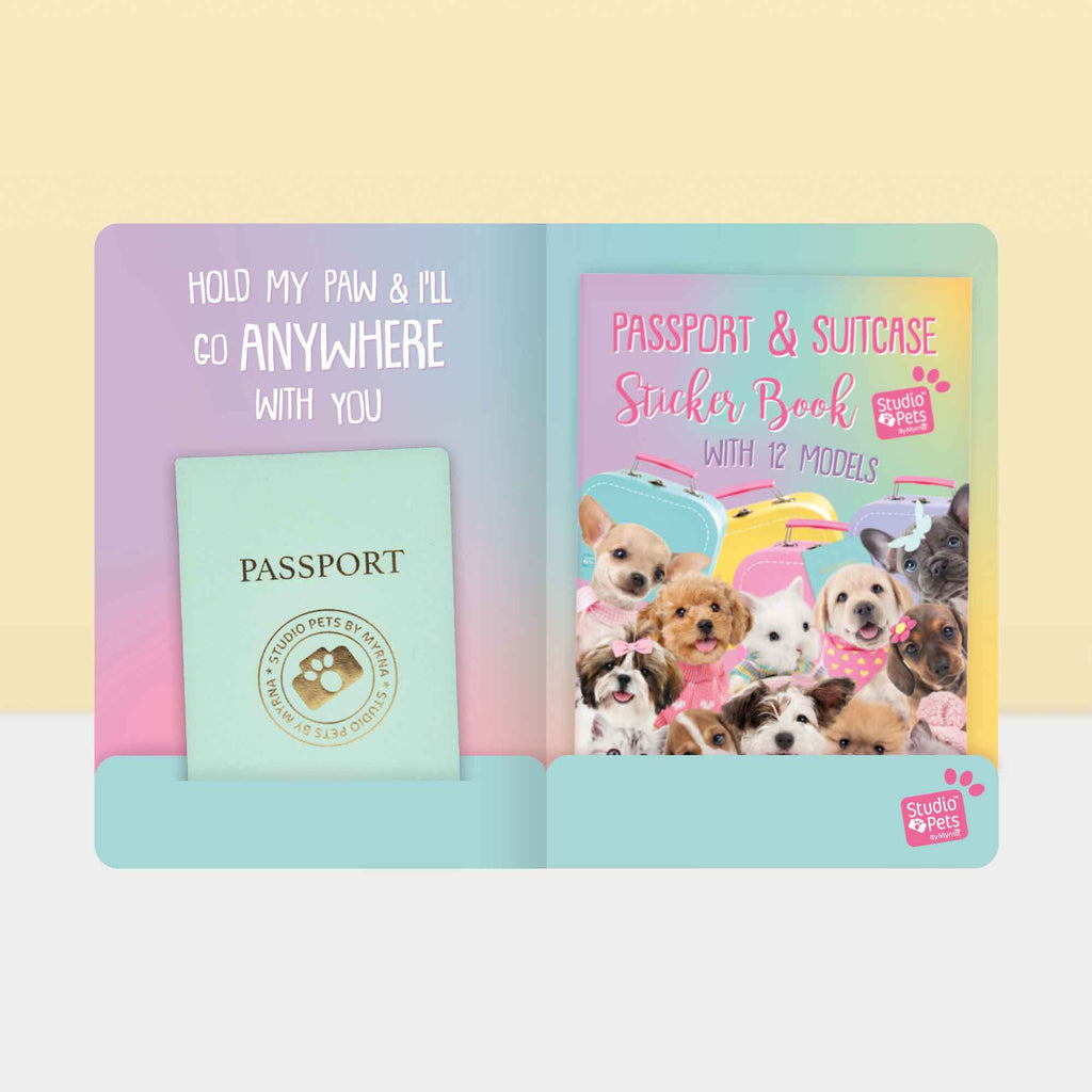 Studio Pets Folder with Stickerbook passport