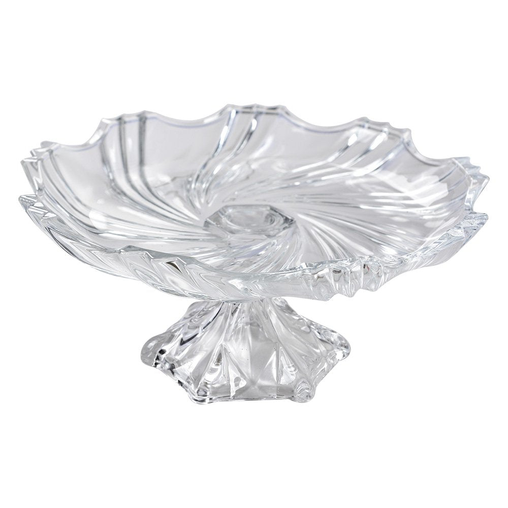 Fruitschaal Ø 23x11 cm Transparant Glas Serveerschaal