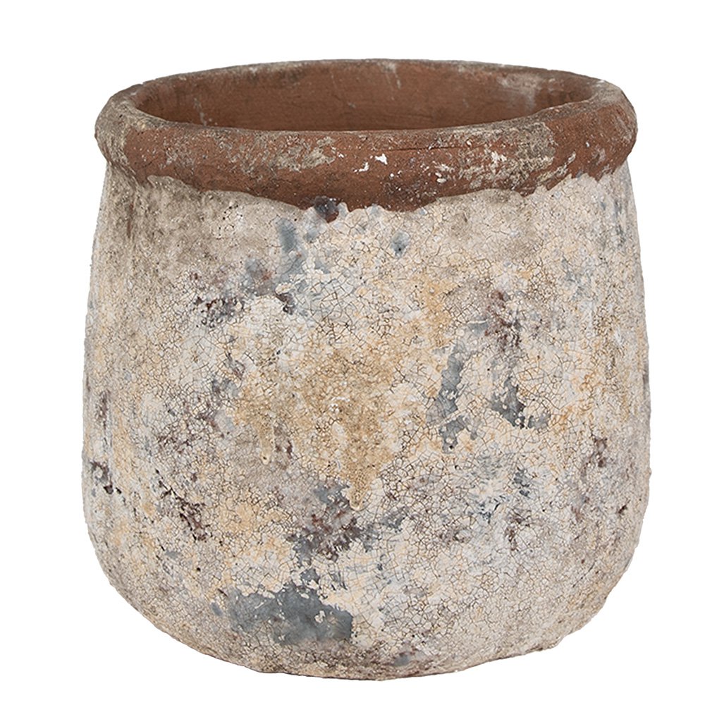 Bloempot Ø 18x17 cm Beige Terracotta