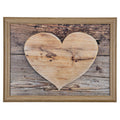 Schootkussen houten hart 43cm
