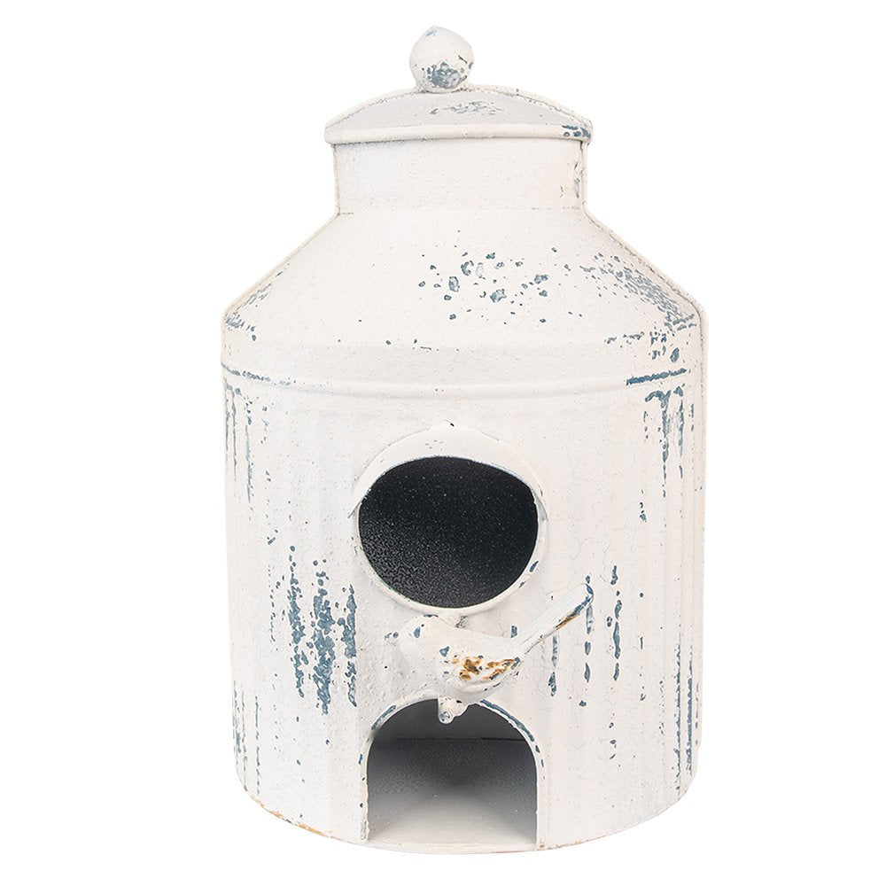 Vogelhuis 19x13x28 cm Beige IJzer Vogelhuisje Hangend