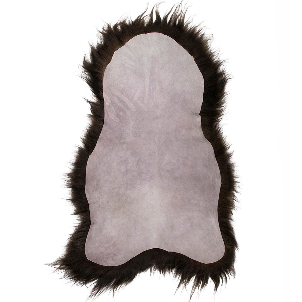 Schapenvacht ijsland hazelnoot bruin 100-110cm