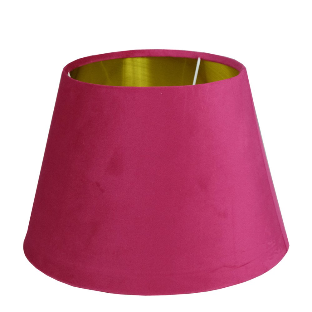 Lampenkap fluweel fuchsia dia 30cm