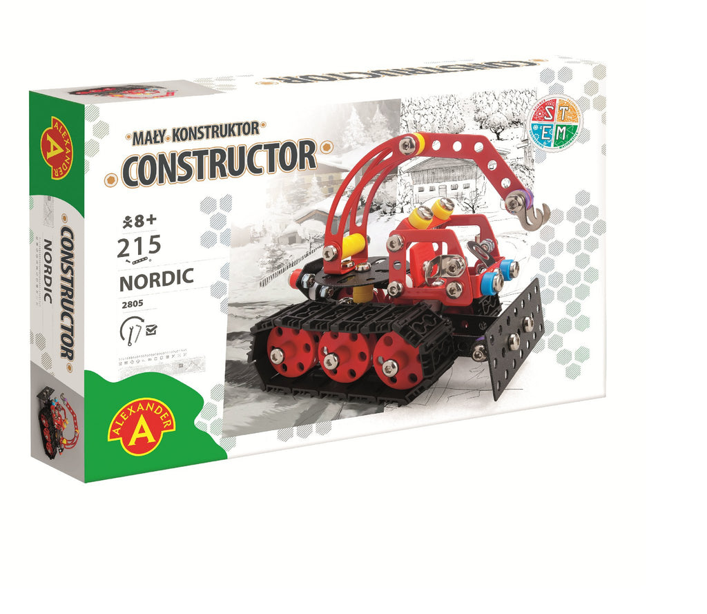 Constructieset DIY Hijskraan Rupsvoertuig Nordic- metaal