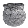 Bloempot Ø 21x19 cm Grijs Steen