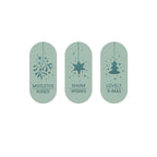 Kerst ovaaltjes - Cadeaustickers op rol - 500 stuks