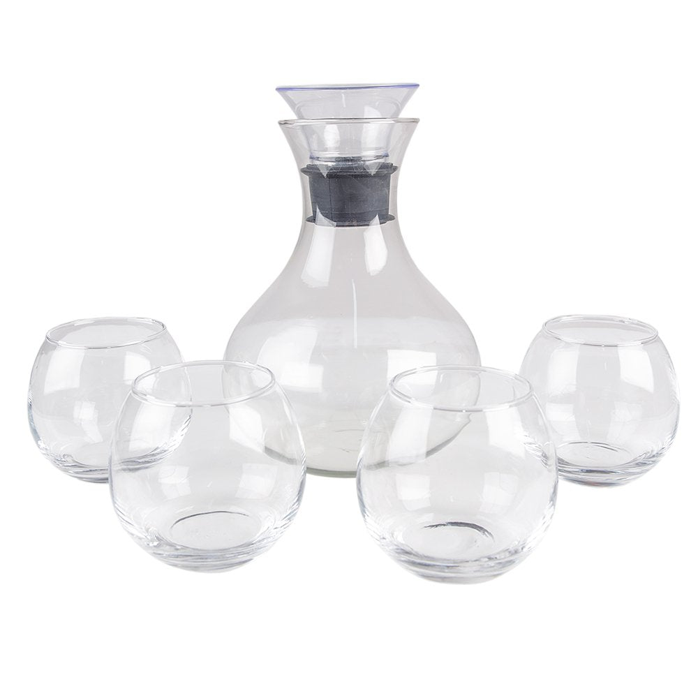 Karaf met Glazen 1740 ml / 375 ml Glas Waterkan
