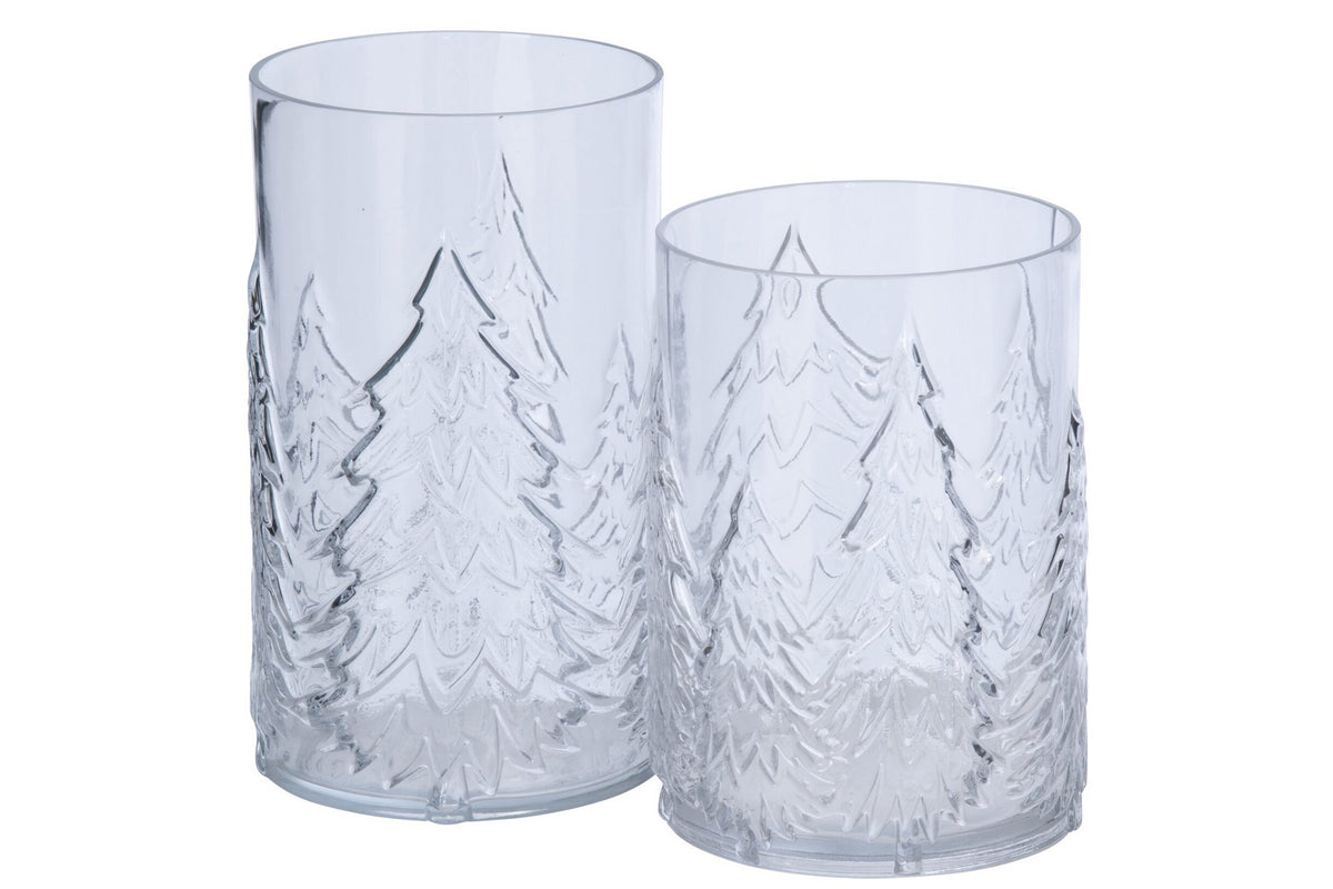 J-Line Vaas boom - glas - transparant - large