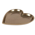 Decoratie schaal Hart 21x21x2 cm Goudkleurig Aluminium