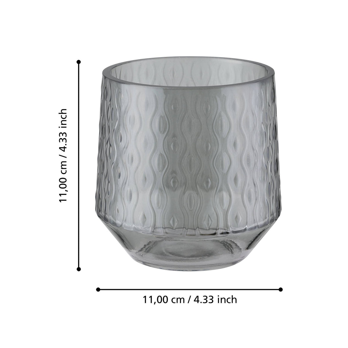 Windlicht Bezamby Smoke 14x14cm