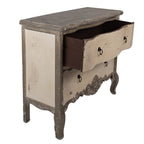 Dressoir 95x40x82 cm Grijs Beige Hout