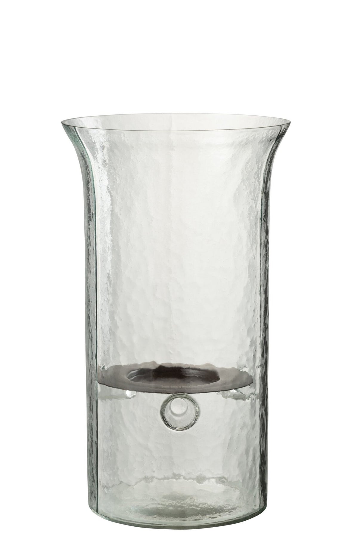 J-Line kaarshouder Bord Wazig - glas - transparant - medium