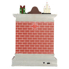 Kerstdecoratie met LED-verlichting en muziek 18x10x25 cm / 3xAA Rood Kunststof