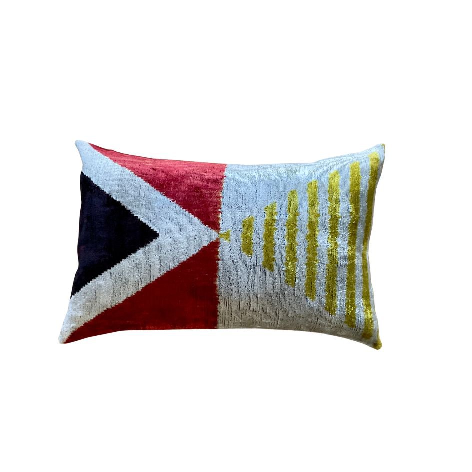 Velvet Ikat Kussen Beaumont 60x40 cm