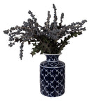 Vaas Ø 19x31 cm Blauw Keramiek