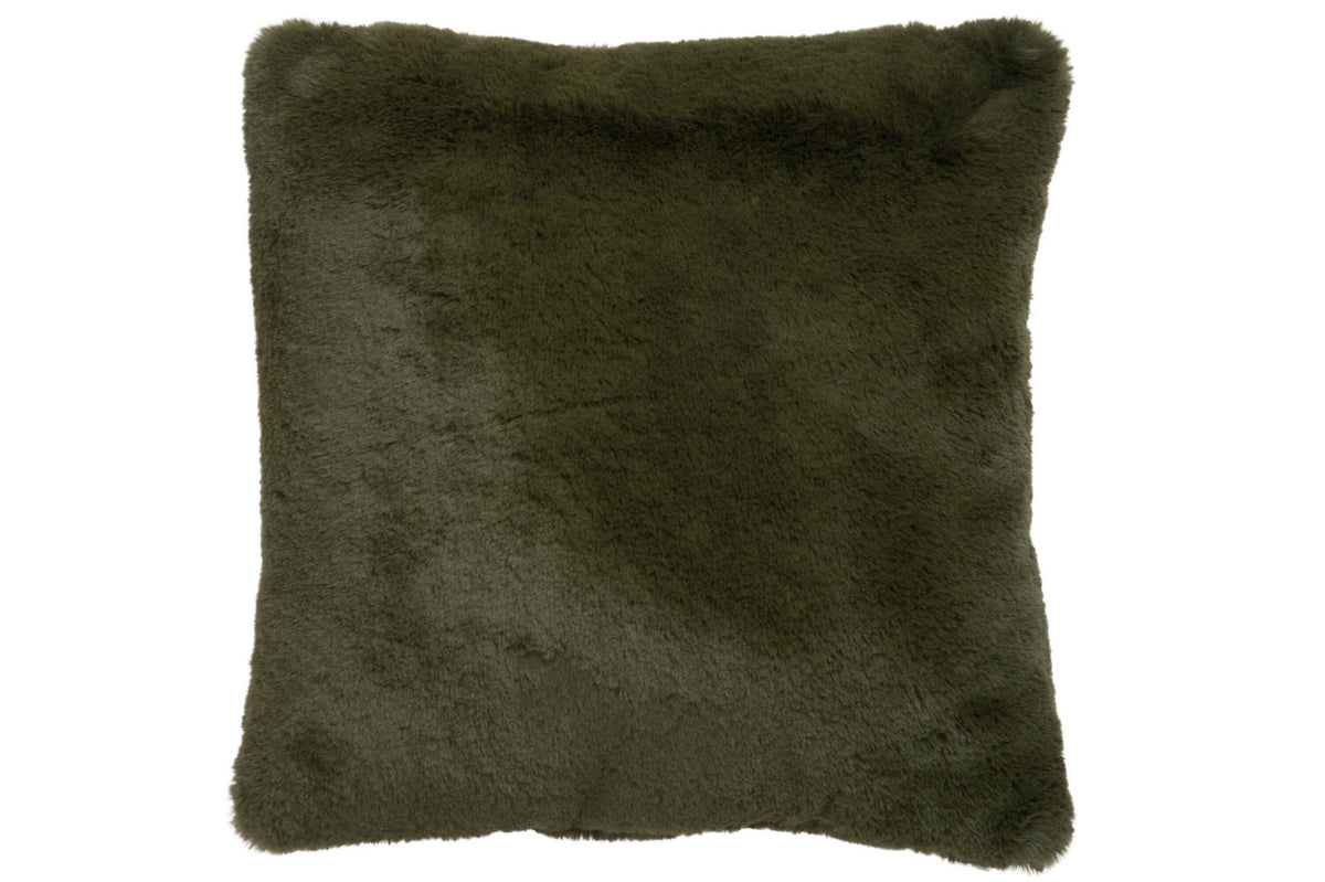 J-Line Cutie Sierkussen – Polyester – 45x45 cm – Groen