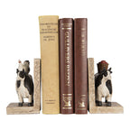 Boekensteunen Set van 2 Koe 17x10x14 cm Bruin Kunststof