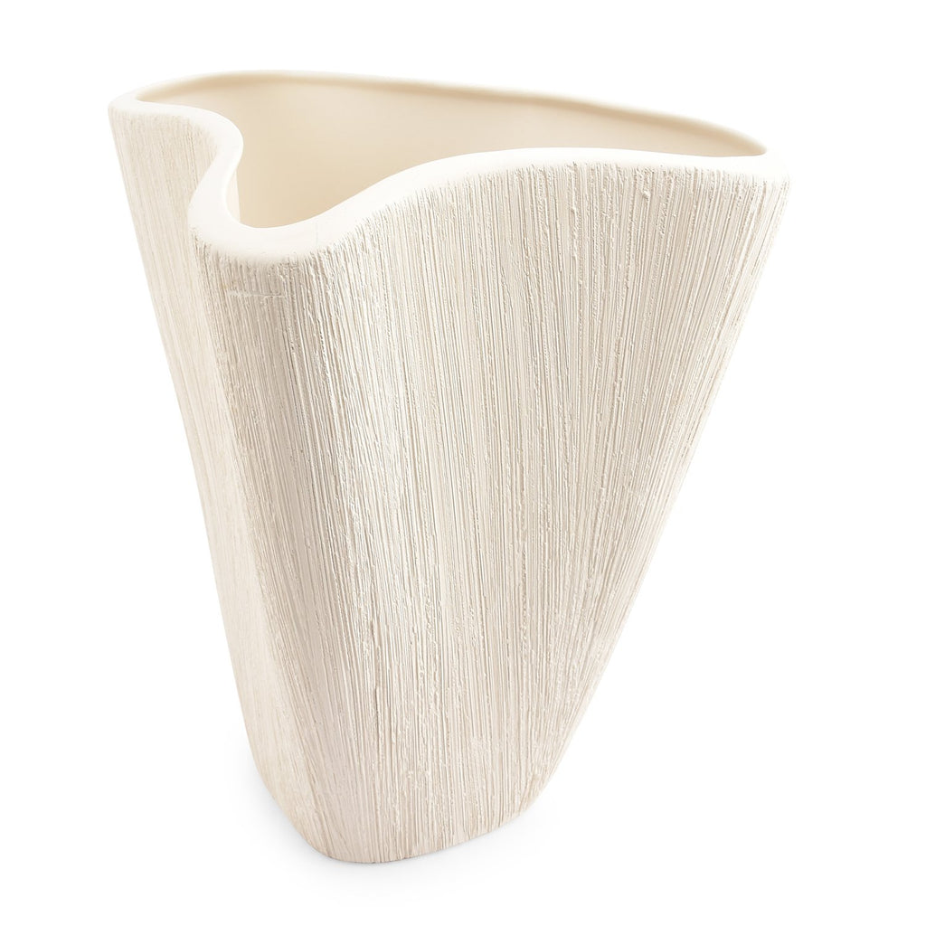 Vaas 28,5xH32,5cm beige Vico
