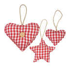Hanger katoen ster rood 16cm