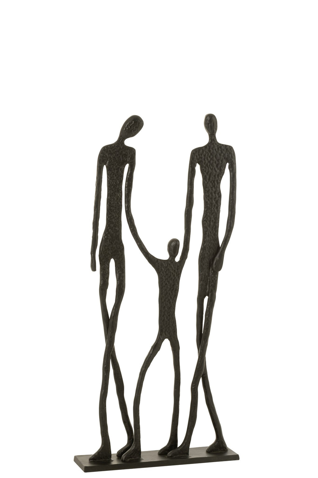 J-Line figuur Familie - aluminium - zwart