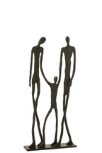 J-Line figuur Familie - aluminium - zwart