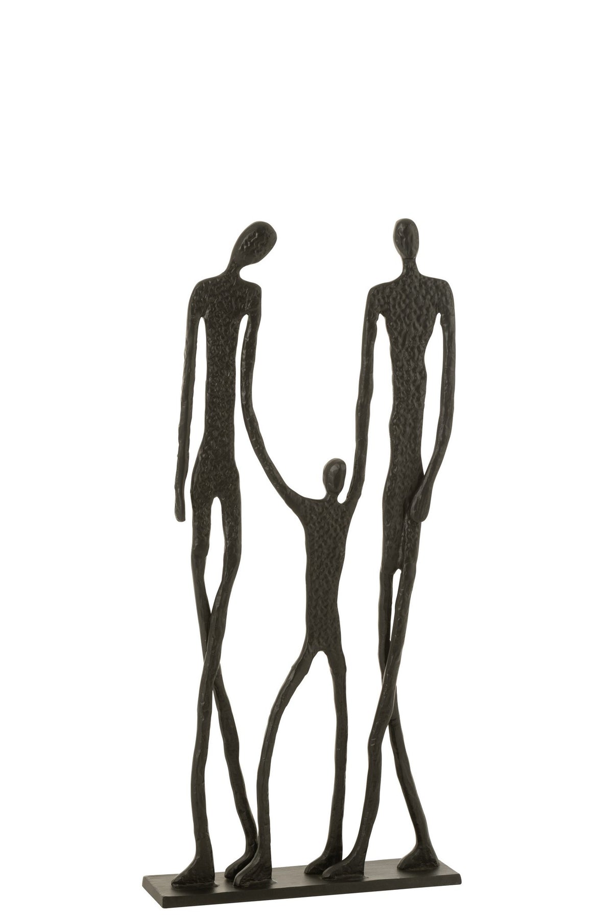 J-Line figuur Familie - aluminium - zwart