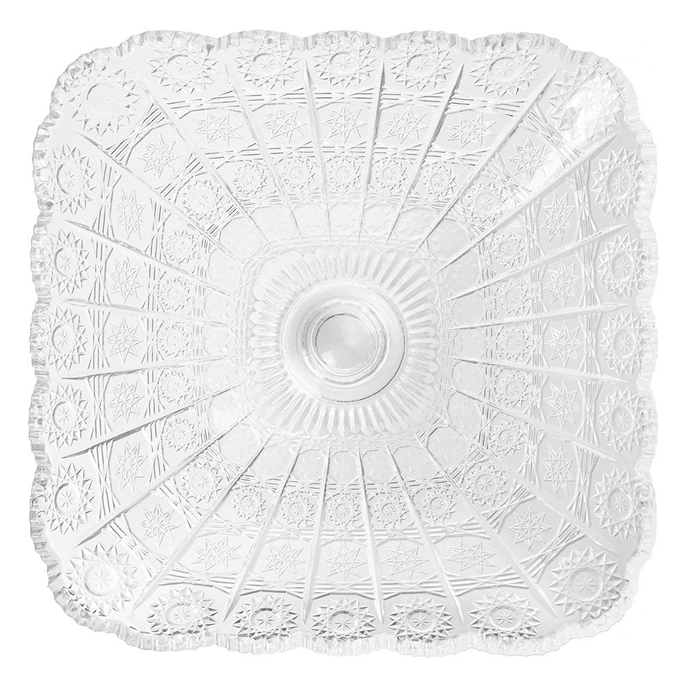 Schaal 29x29x18 cm Transparant Glas