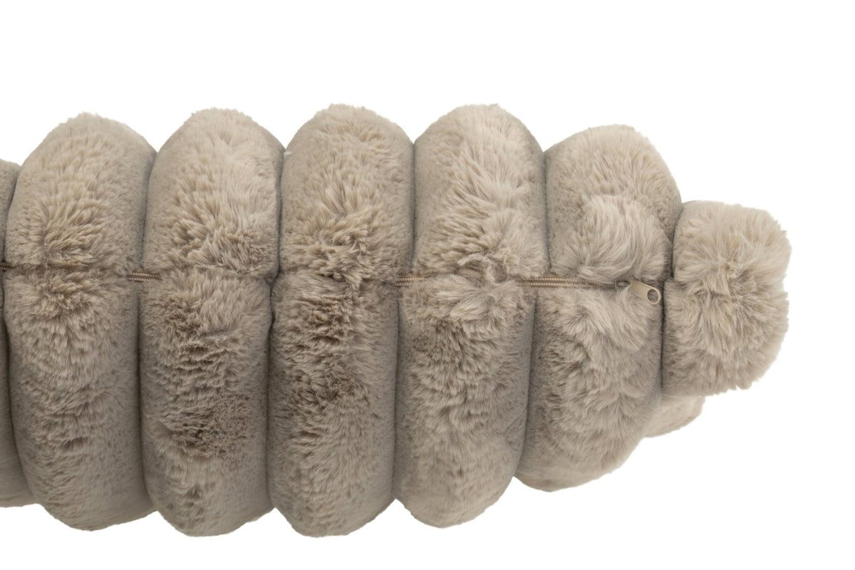 J-Line Kussen Groot Corduroy Polyester Taupe
