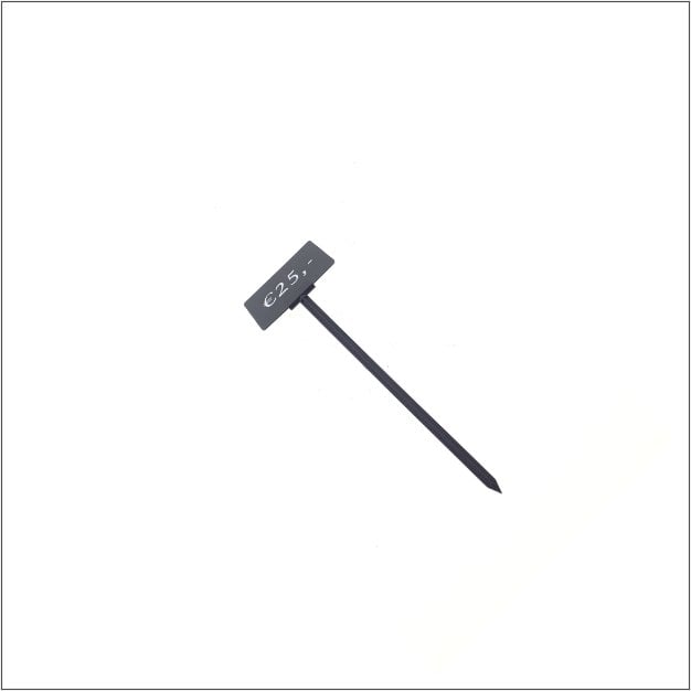 Prijspen - zwart -20 cm - 25 stuks