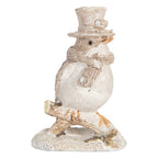 Decoratie Beeld Vogel 5x3x8 cm Beige Kunststof