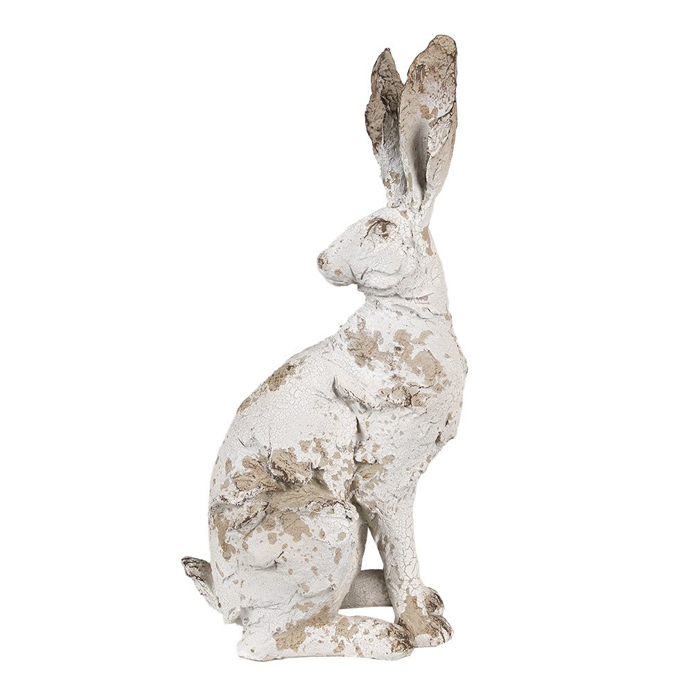 Beeld Konijn 47 cm Beige Polyresin Paasdecoratie