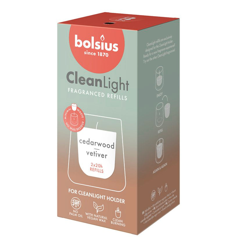 Clean Light navulling 2 pack Cedarwood / Vertiver