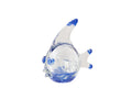J-Line presse-papier Vis - glas - blauw/turkoois