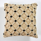 Handgebreide decoratieve kussenhoezen van macramé – met verborgen ritssluiting – 16x16 inch