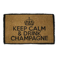 Kokosmat handgeweven keep calm 75cm
