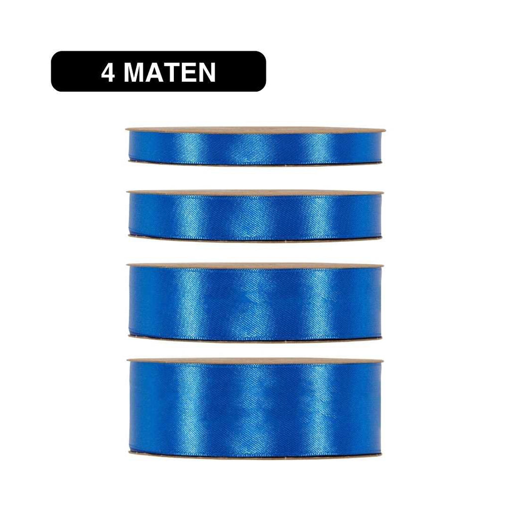 Satijn Lint Blauw – 50m – / Double Satin Classic