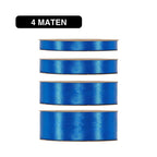 Satijn Lint Blauw – 50m – / Double Satin Classic