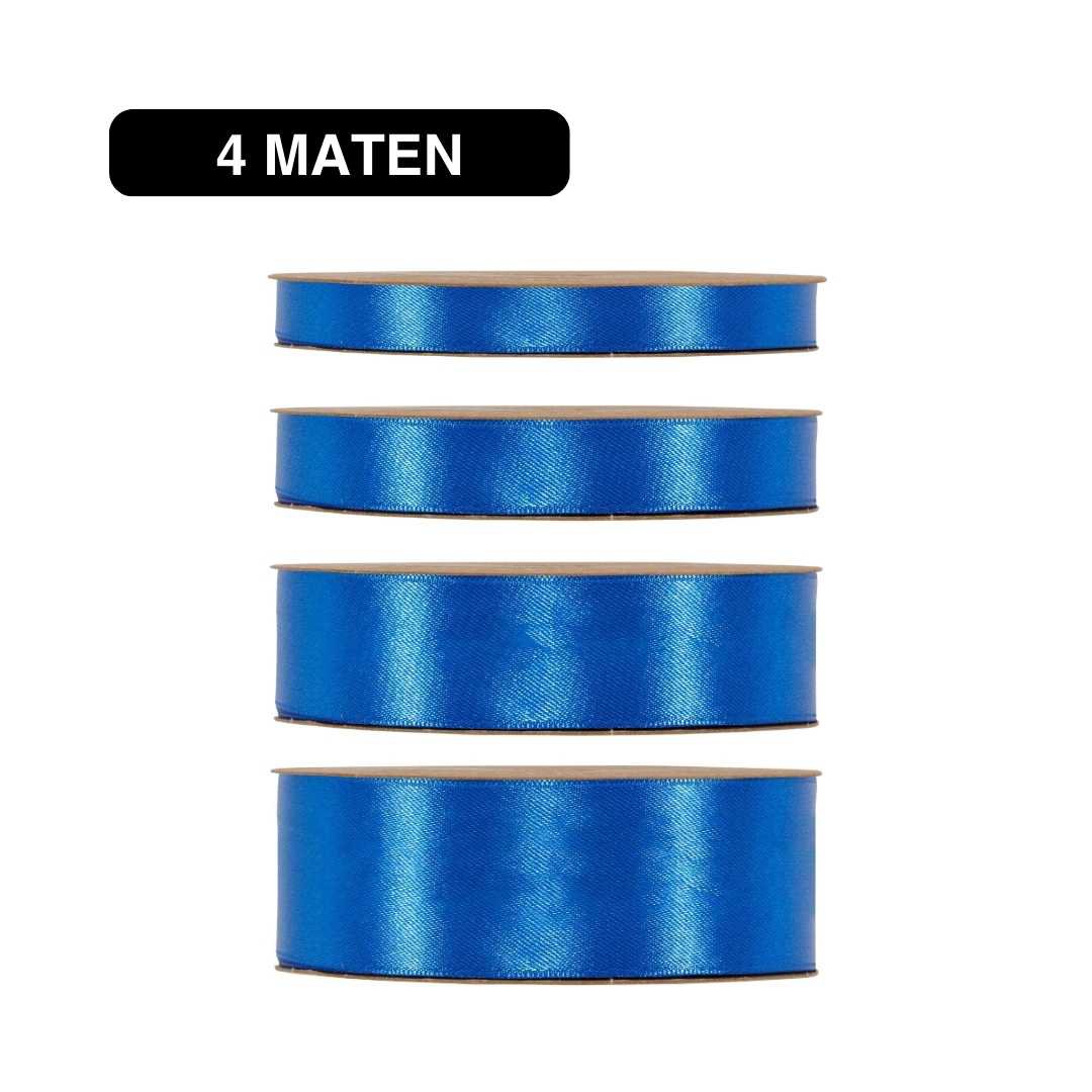 Satijn Lint Blauw – 50m – / Double Satin Classic
