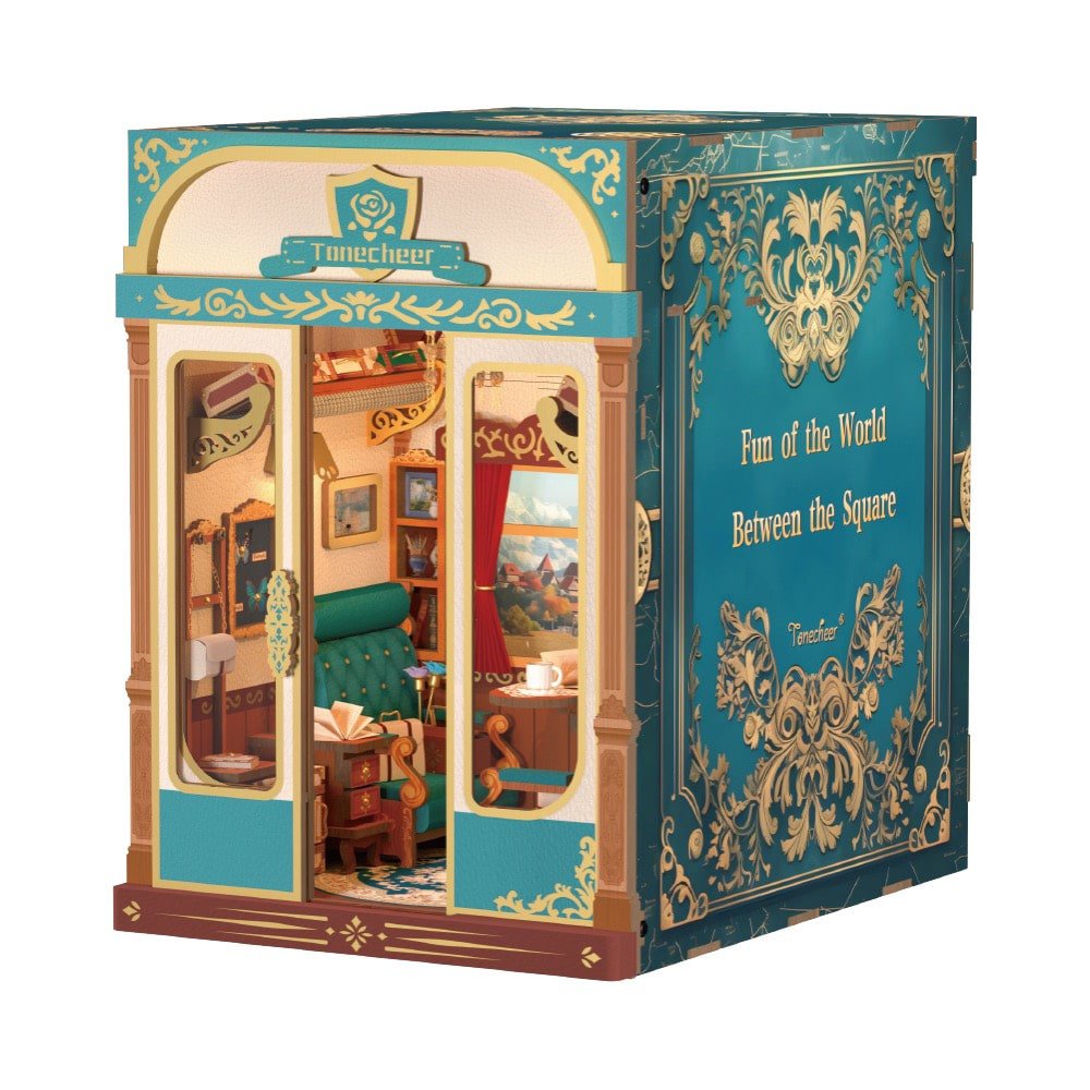 Tonecheer, DIY Book Nook, Trein cabine/Train cabine, European Travels, TQ443, 15,8x22,4x22,5cm