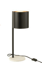 J-Line tafellamp Bart - metaal - zwart- CM