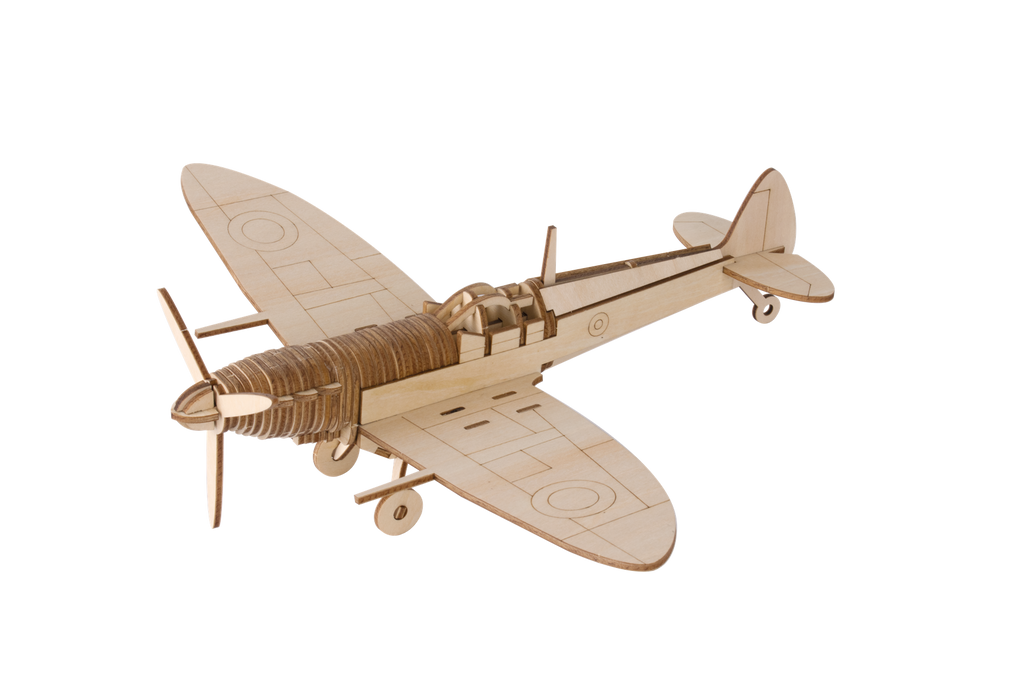 Bouwpakket Vliegtuig Spitfire- hout
