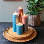 Teakhouten decoratief bord