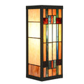 Wandlamp Tiffany 14x16x40 cm Beige Glas