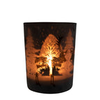 Theelichthouder Rendier brons medium 12cm