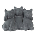 Beeld Kat 22x10x16 cm Grijs Steen